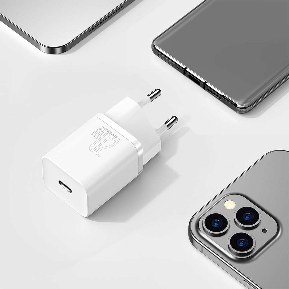 Φορτιστής Baseus Super Si Quick Charger 1C 20W Type C Λευκό