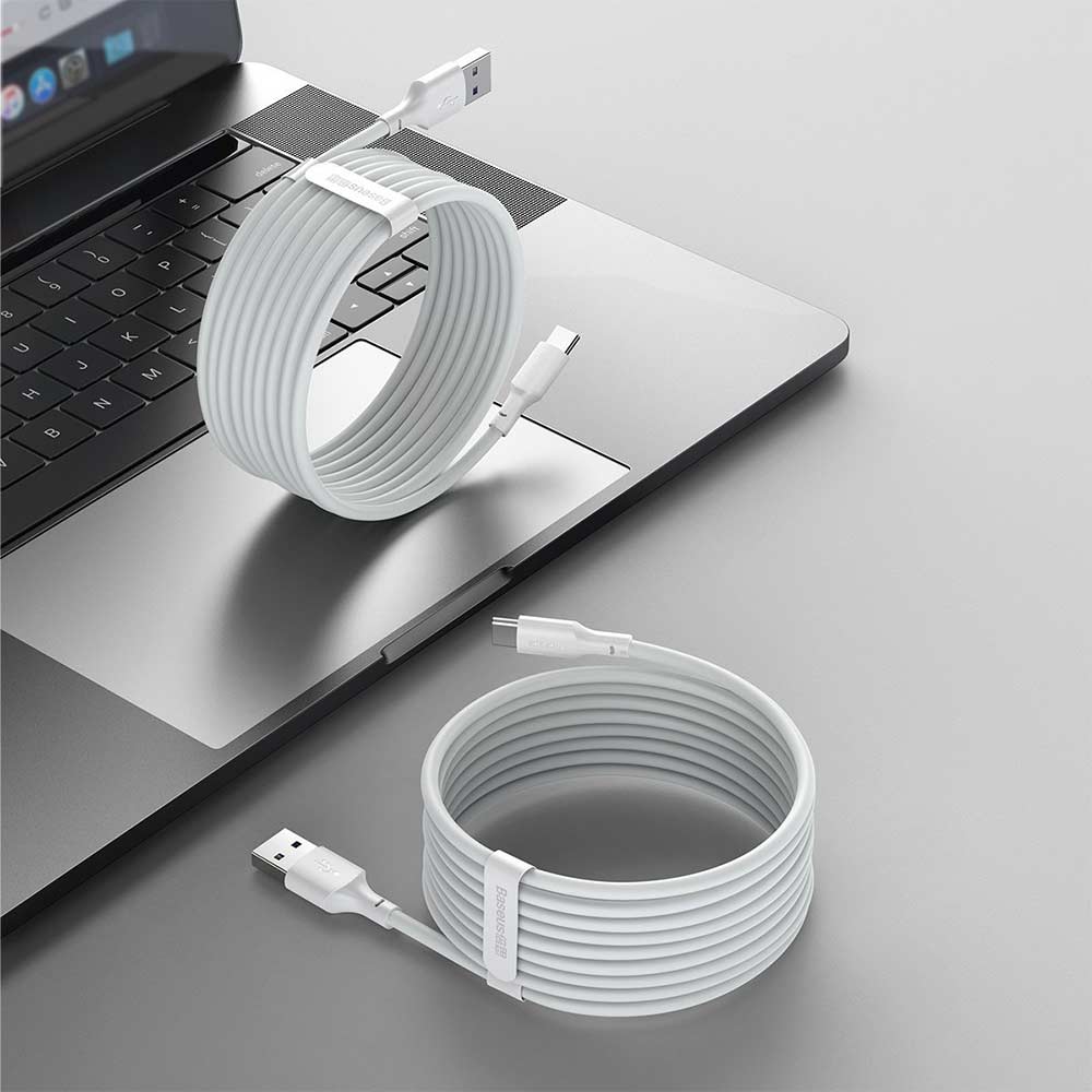 Σετ 2 καλωδίων Baseus USB Type C Fast Charge PD 40W 1,5 μέτρο Λευκό