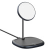 Ασύρματος Φορτιστής Qi Baseus & Stand (Συμβατό με Magsafe) Μαύρο