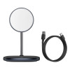 Ασύρματος Φορτιστής Qi Baseus & Stand (Συμβατό με Magsafe) Μαύρο