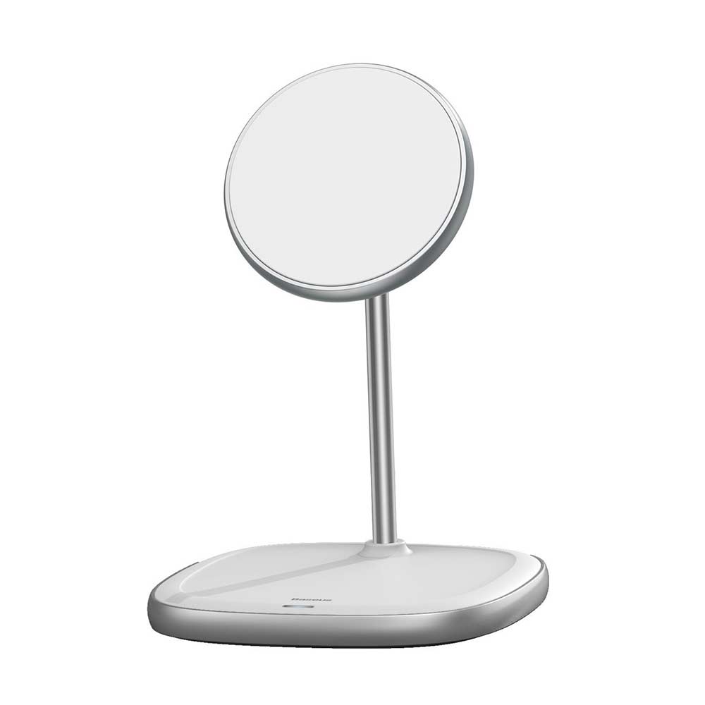 Ασύρματος Φορτιστής Qi Baseus & Stand (Συμβατό με Magsafe) Λευκό