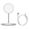 Ασύρματος Φορτιστής Qi Baseus & Stand (Συμβατό με Magsafe) Λευκό