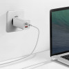 Φορτιστής Baseus GaN2 Lite Travel Charger USB+USB-C 65W PD QC 3.0 Λευκό