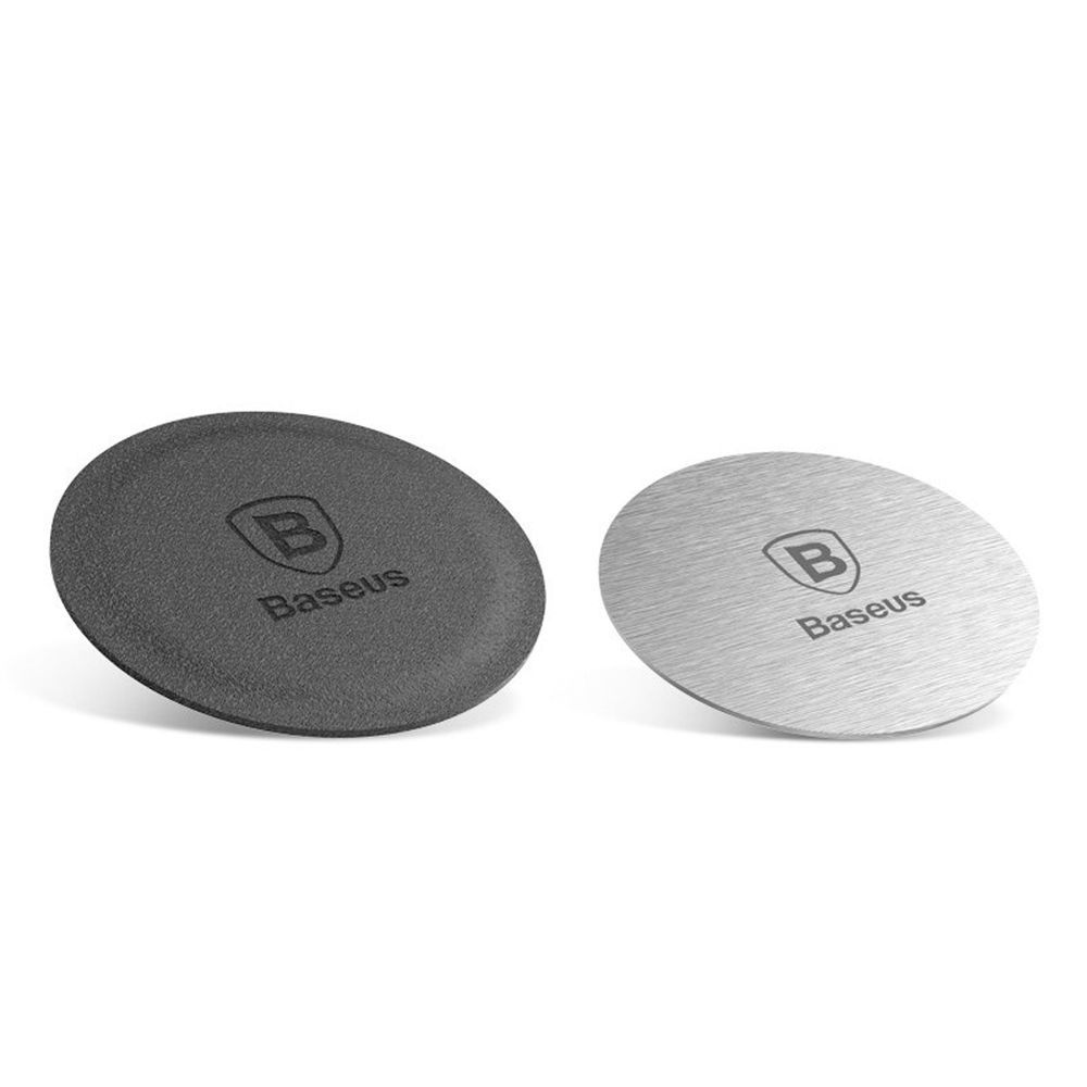 Ανταλλακτικά Μαγνητικής βάσης Baseus Magnet Iron Suit kit 2pcs Μαύρο / Ασημί