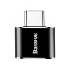 OTG Baseus USB-C to USB-A Female Μαύρο