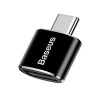 OTG Baseus USB-C to USB-A Female Μαύρο