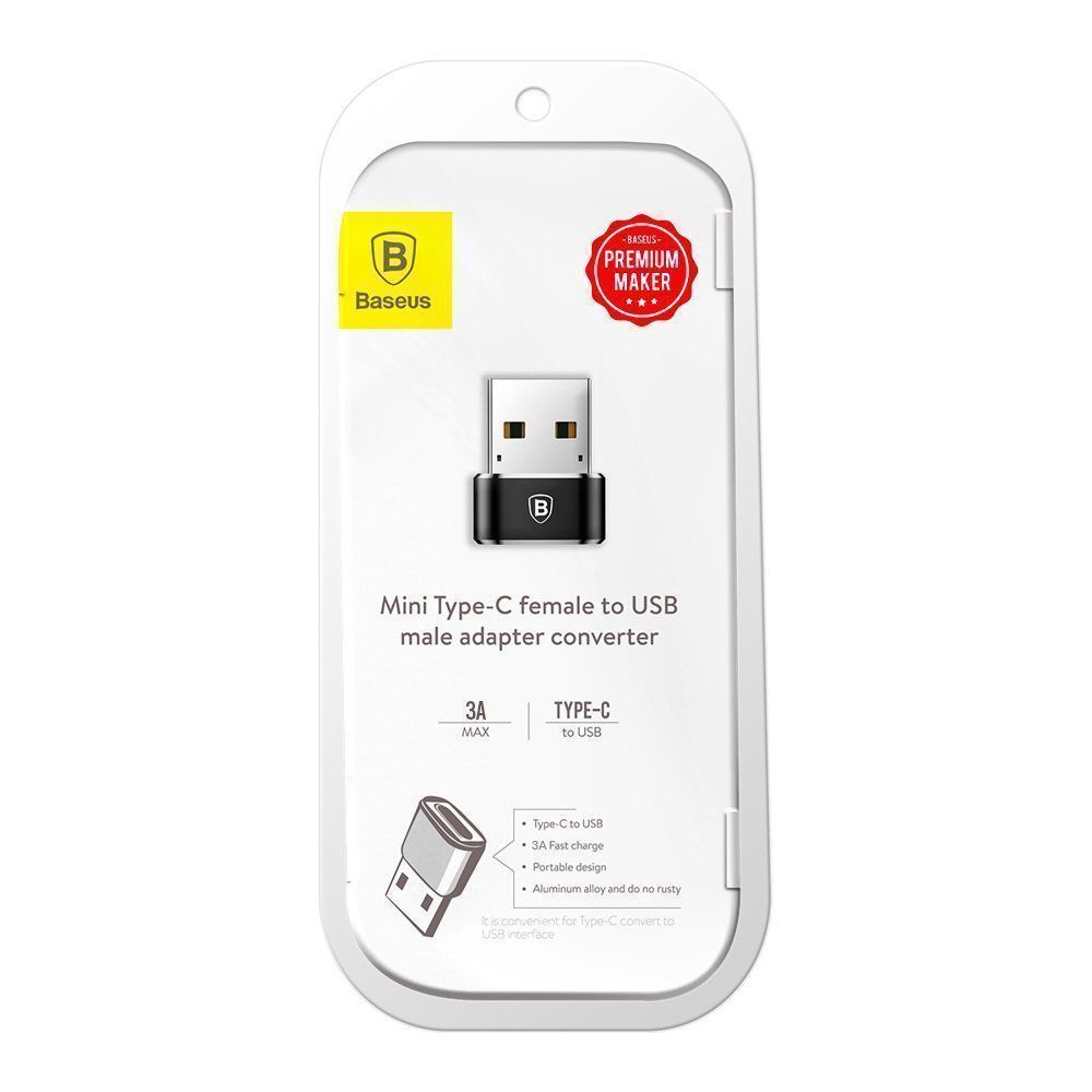 Αντάπτορας Baseus USB-C σε USB-A Μαύρο