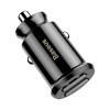 Φορτιστής Αυτοκινήτου Baseus Grain Mini Universal Smart Car Charger 2x USB 3.1A Μαύρο