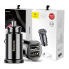 Φορτιστής Αυτοκινήτου Baseus Grain Mini Universal Smart Car Charger 2x USB 3.1A Μαύρο