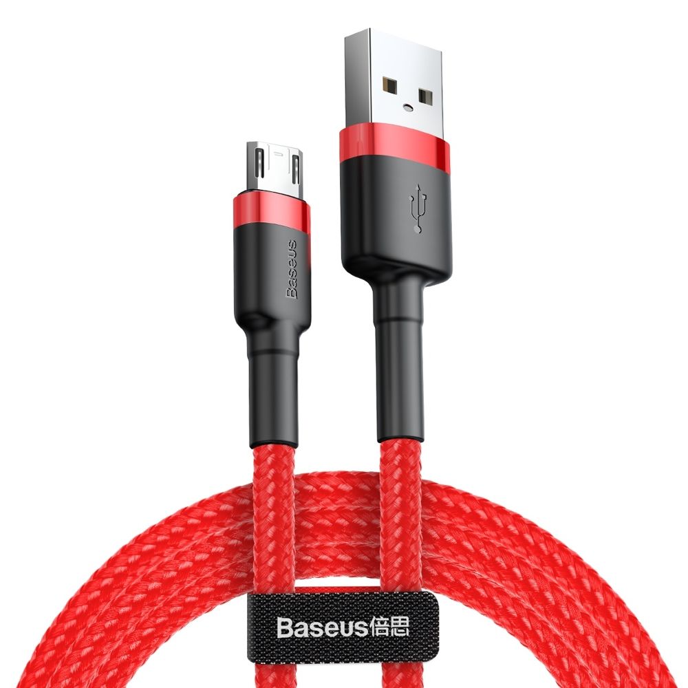Καλώδιο Baseus Cafule Braided USB 2.0 / micro USB 1.5A 2m Κόκκινο