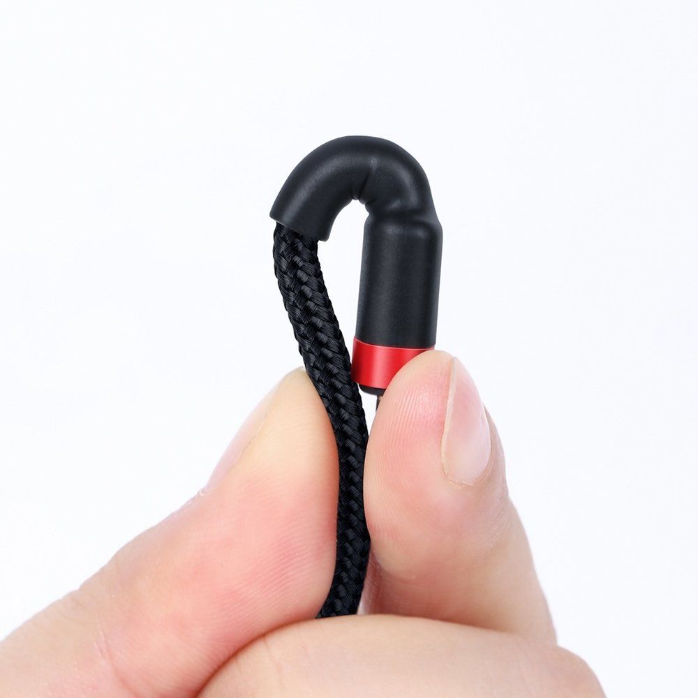 Καλώδιο Baseus Cafule Braided USB-C PD / USB-C PD PD2.0 60W 20V 3A QC3.0 2M Μαύρο / Κόκκινο