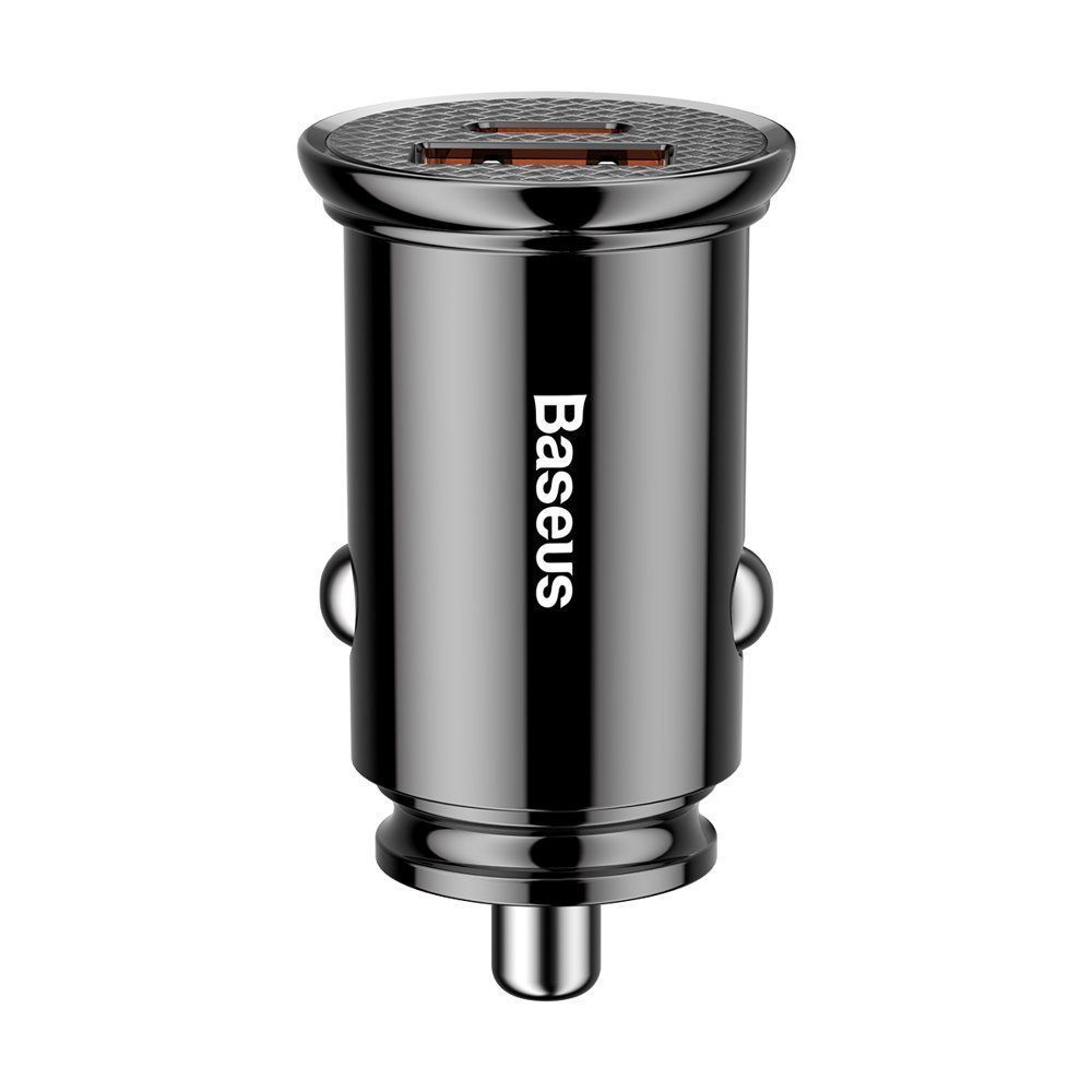 Φορτιστής Αυτοκινήτου Baseus Circular PPS QC 4.0 USB / USB-C PD 3.0 SCP Μαύρο