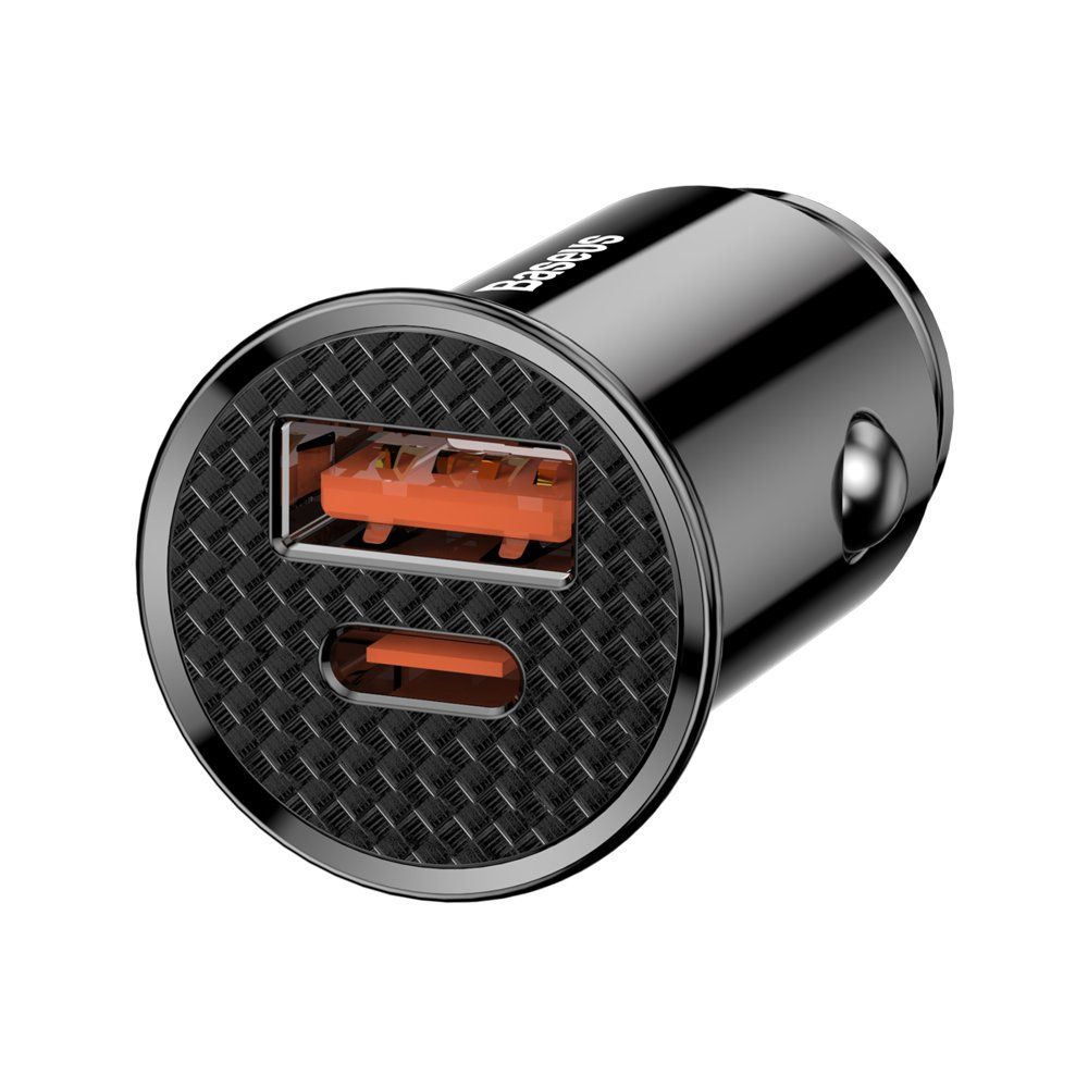 Φορτιστής Αυτοκινήτου Baseus Circular PPS QC 4.0 USB / USB-C PD 3.0 SCP Μαύρο