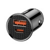 Φορτιστής Αυτοκινήτου Baseus Circular PPS QC 4.0 USB / USB-C PD 3.0 SCP Μαύρο