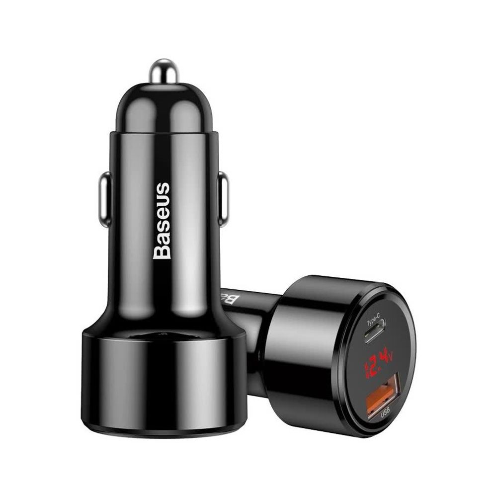 Φορτιστής Αυτοκινήτου Baseus USB Quick Charge 3.0 / USB Type C PD QC4+ 45W 6A Μαύρο