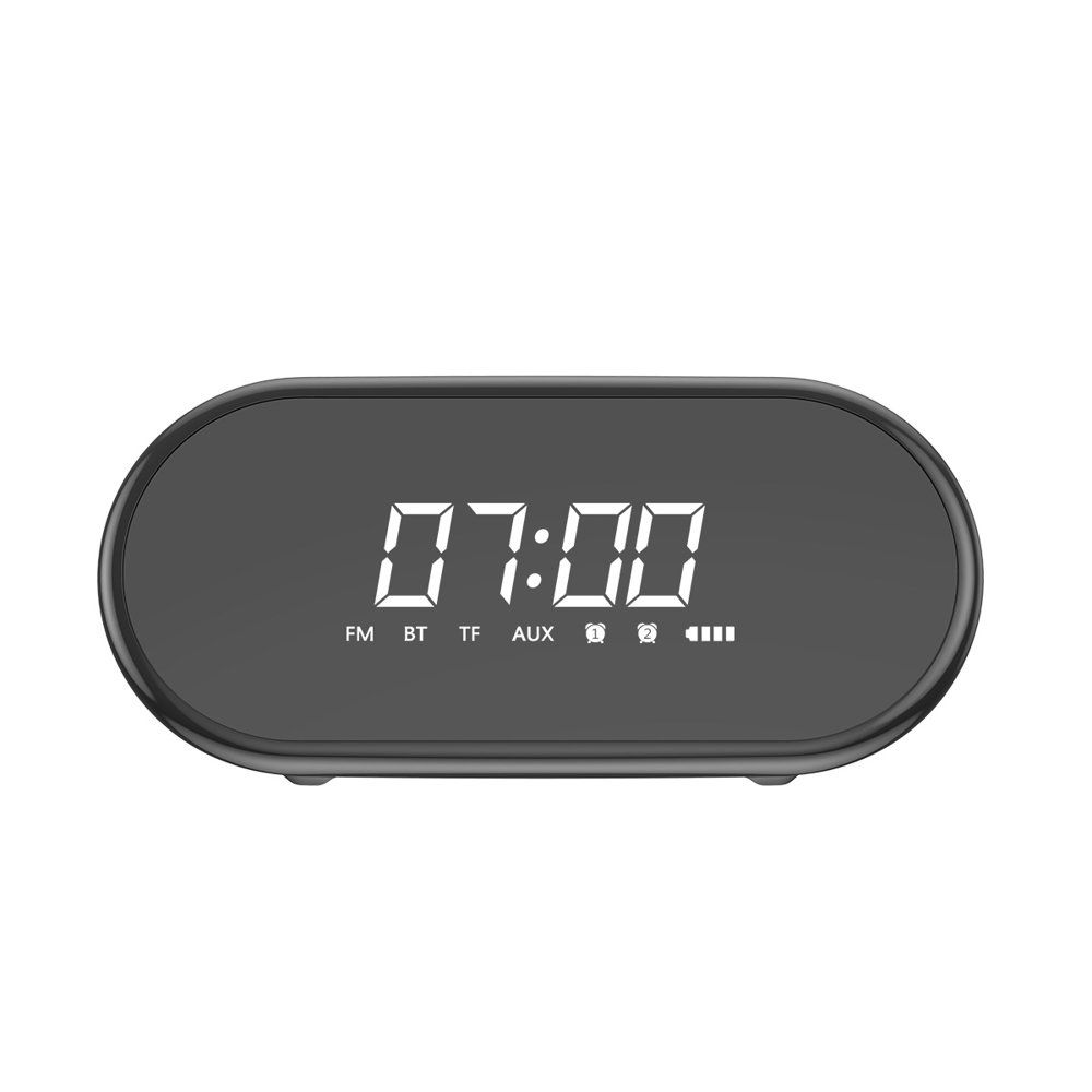 Baseus Encok E09 Stylish Portable Wireless Bluetooth Speaker with alarm clock Μαύρο