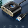 Baseus Square round 4 in 1 USB HUB Adapter (1xUSB3.0 & 3xUSB2.0) 1m Black Μαύρο