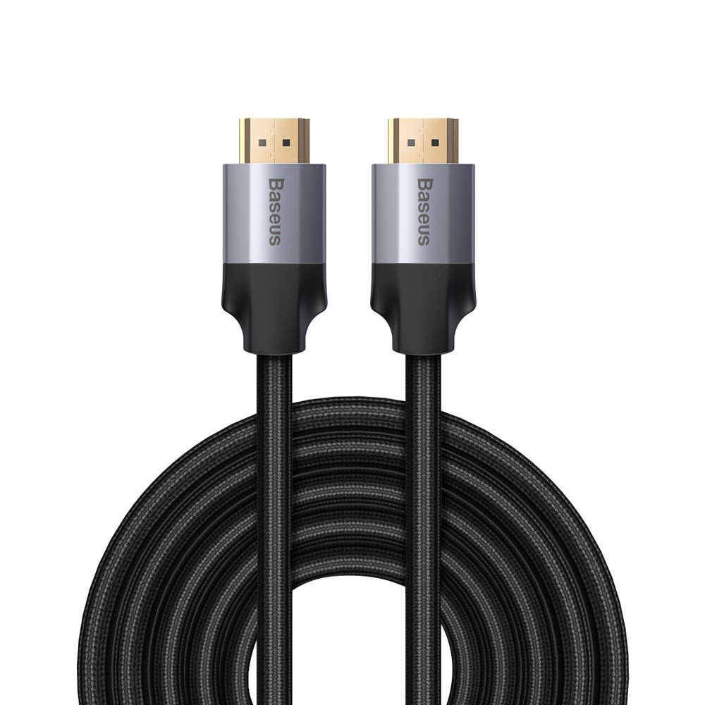 Baseus HDMI 2.0 Braided Cable HDMI male - HDMI male 5m Γκρι