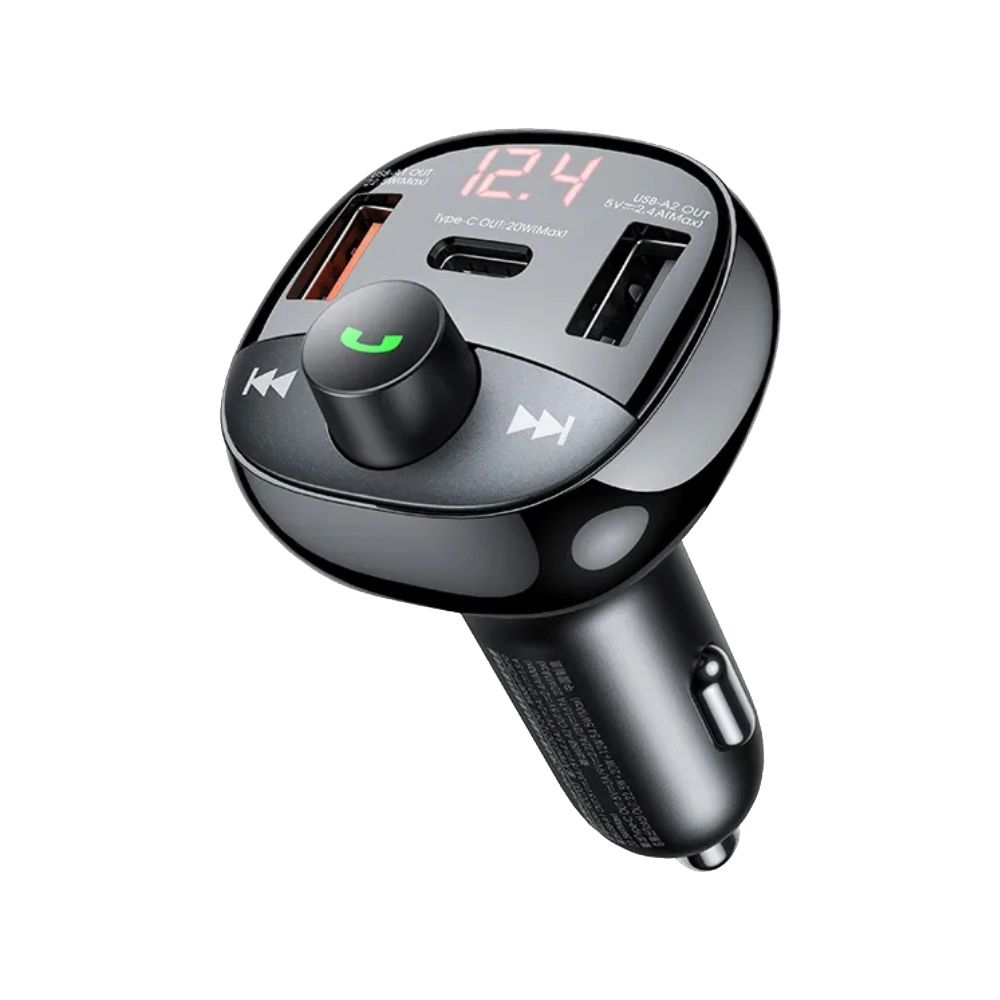REMAX FM Transmitter Αυτοκινήτου Lodi Series Fast Car Charge RCC331 54.5W Μαύρο