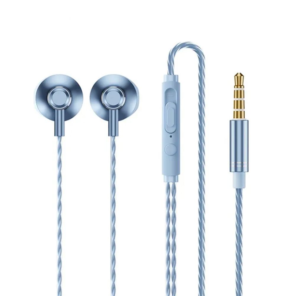 Ακουστικά REMAX Jack 3,5mm RM-711 Μπλέ