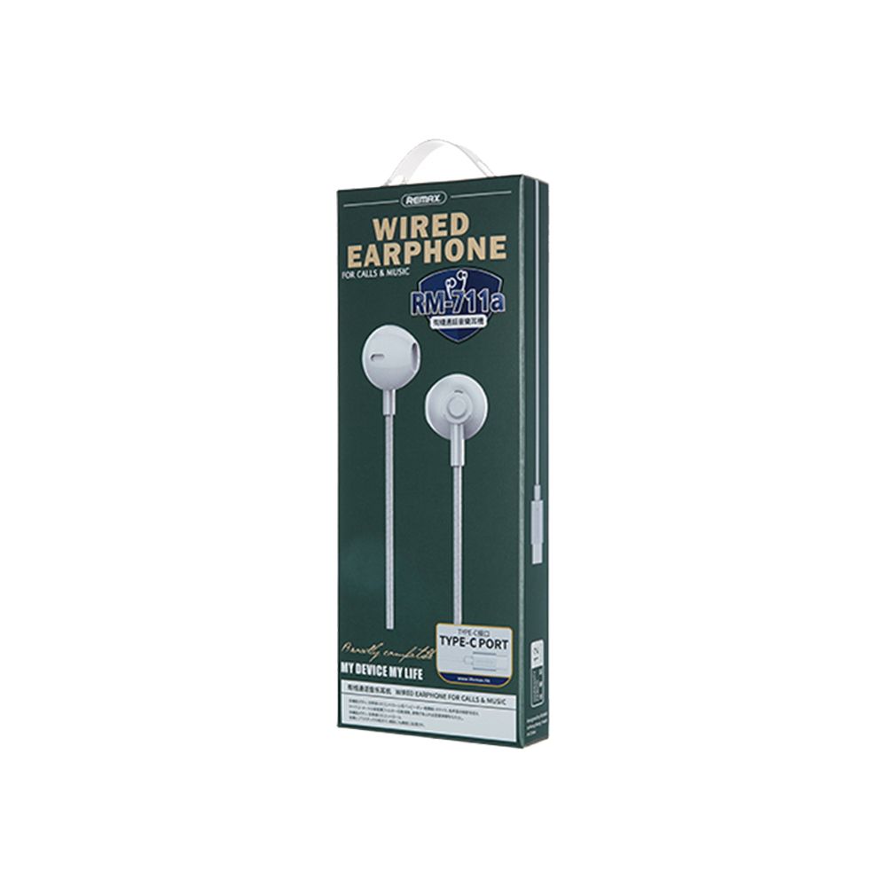 Ακουστικά Remax Type-C RM-711a Ασημί