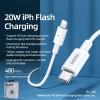 Καλώδιο Remax RC-183i Marlik Series PD 20W|Fast Charge Type-C to Lightning 2m Λευκό