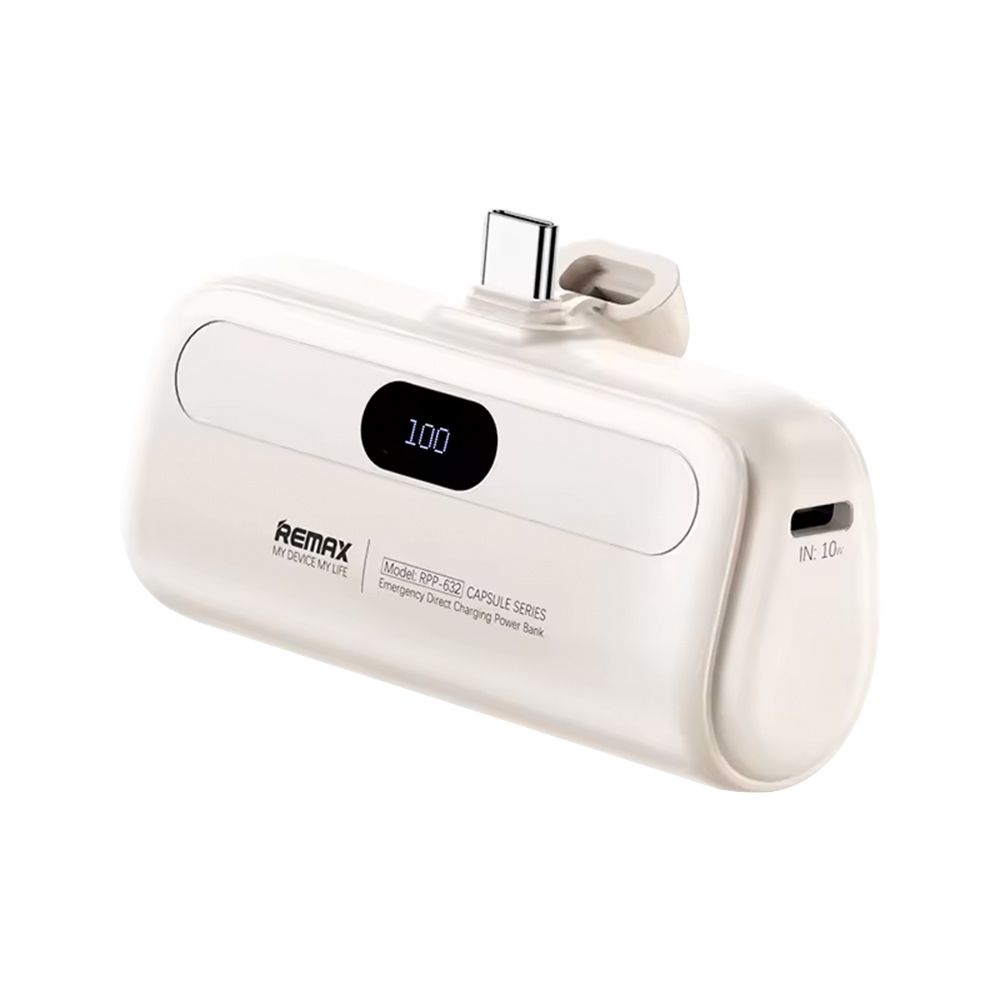 REMAX Capsule Series Power Bank 5000mAh RPP-632 (Type-C) Λευκό