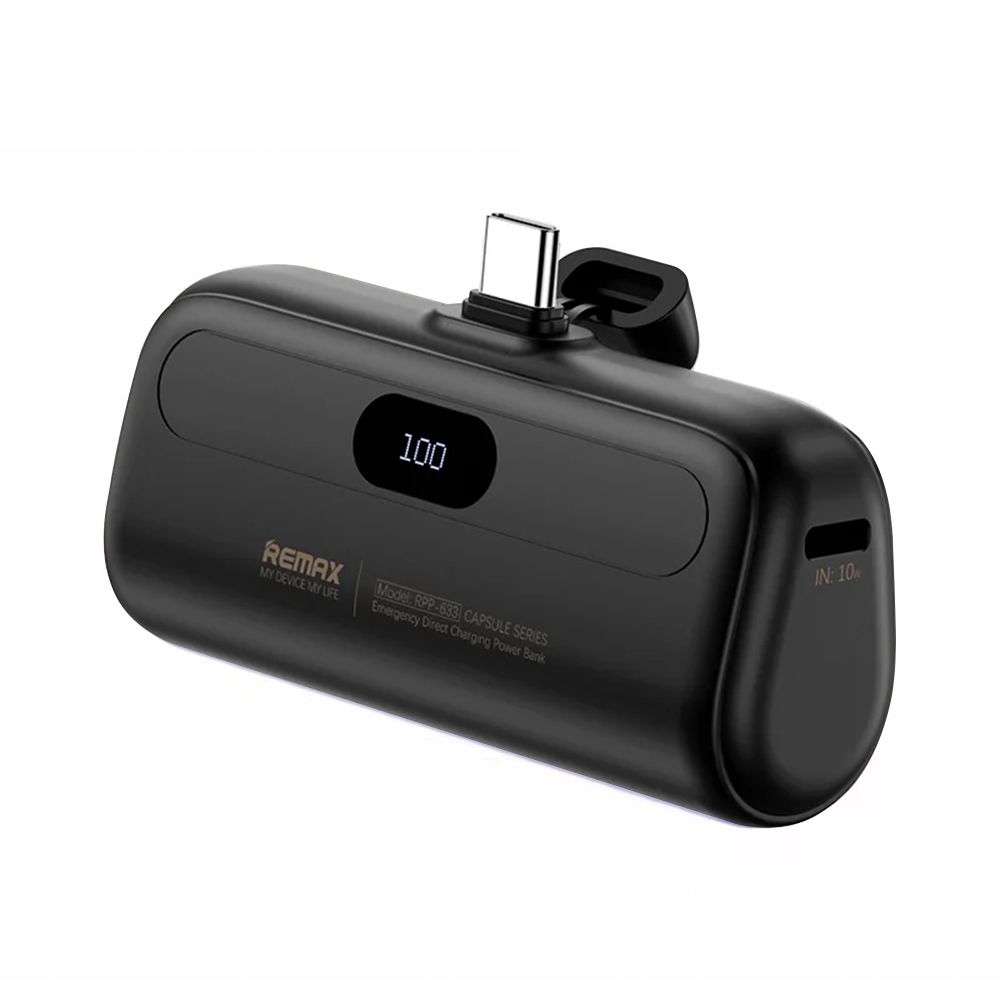 REMAX Capsule Series Power Bank 5000mAh RPP-632 (Type-C) Μαύρο