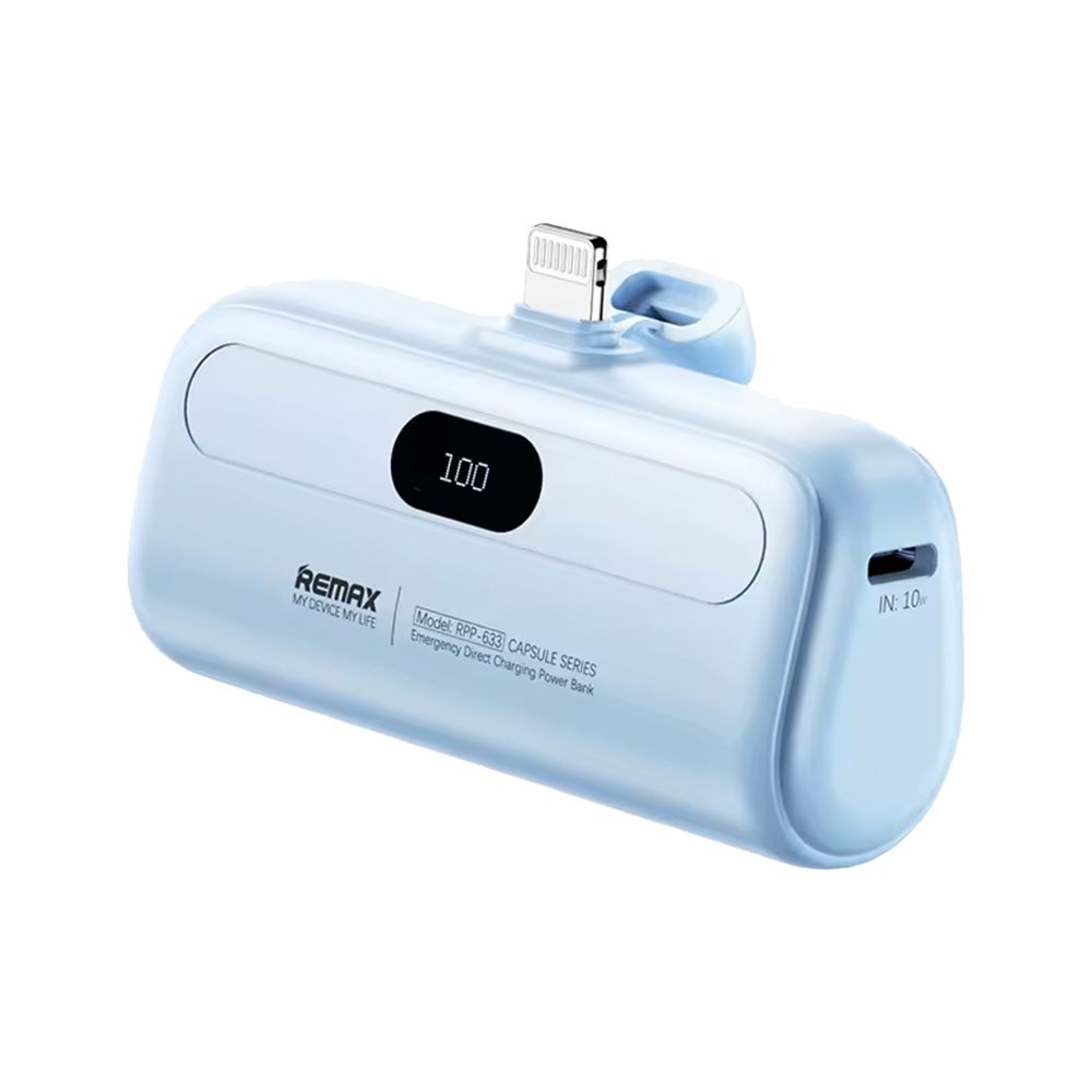 REMAX Capsule Series Power Bank 5000mAh RPP-633 (Lightning) Μπλέ