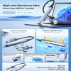 Remax RU-U7 5-in-1 USB-A 3.0 / TYPE-C USB HUB Adapter Ασημί