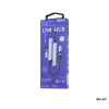 Remax RU-U7 5-in-1 USB-A 3.0 / TYPE-C USB HUB Adapter Ασημί