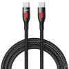 Καλώδιο Remax RC-195 Lesu Series Braided PD65W|Fast Charge Type-C to Type-C 1m Μαύρο