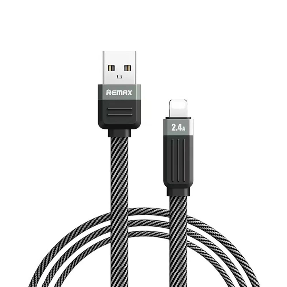 Καλώδιο Remax RC-C085 Janker Series Braided 3A|Fast Charge USB-A to Lightning Μαύρο