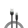 Καλώδιο Remax RC-C086 Janker Series Braided 3A|Fast Charge USB-A to Type-C Μαύρο
