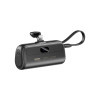 REMAX Capsule Series Power Bank 5000mAh RPP-77 Lightning με ενσωματωμένο καλώδιο Type-C Μαύρο