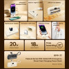 REMAX Capsule Series Power Bank 5000mAh RPP-77 Lightning με ενσωματωμένο καλώδιο Type-C Λευκό