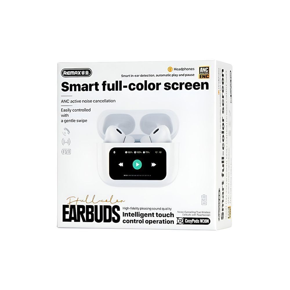 Ακουστικά Bluetooth Remax CozyPods W30N με ANC Λευκό