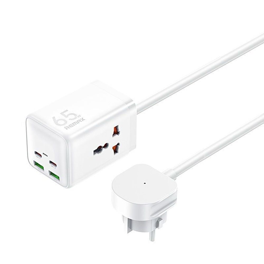 Φορτιστής REMAX Kiddy Series GaN Fast Charge RP-U157(1xAC/2xUSB-A/2xType-C) Λευκό