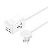 Φορτιστής REMAX Kiddy Series GaN Fast Charge RP-U157(1xAC/2xUSB-A/2xType-C) Λευκό