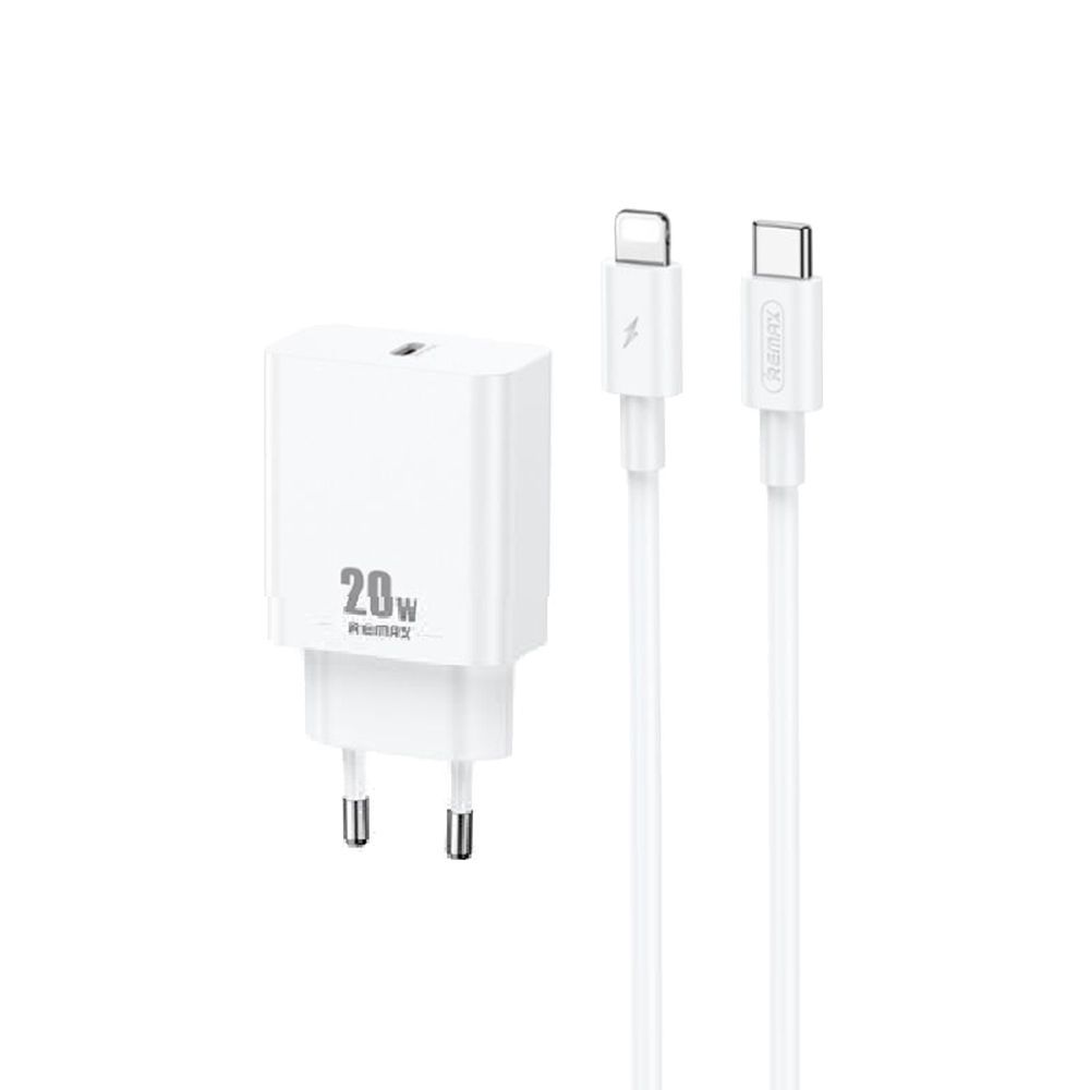 Φορτιστής REMAX Prime Series RP-U5 20W USB-C με Καλώδιο USB-C σε Lightning Λευκό