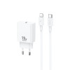Φορτιστής REMAX Prime Series RP-U5 20W USB-C με Καλώδιο USB-C σε Lightning Λευκό
