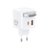 Φορτιστής REMAX Doly Fast Charge CA01(ACC67W) 67W με ενσωματωμένο καλώδιο Type-C, A+C Λευκό