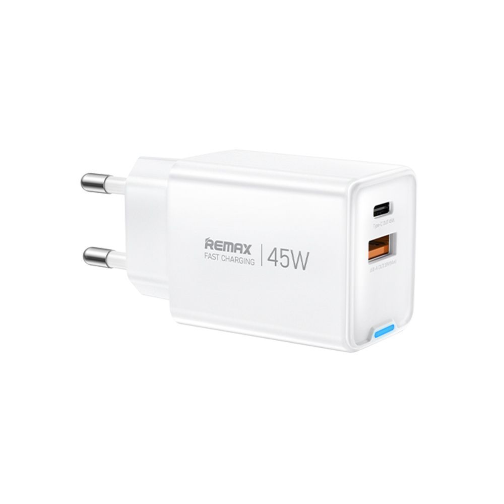 Φορτιστής REMAX GaN Fast Charge CA05(AC45W) 45W ,A+C Λευκό