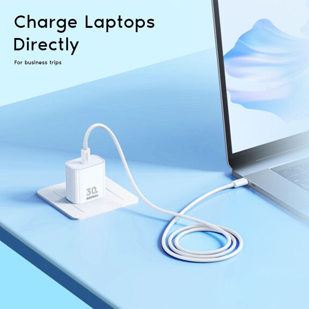 Φορτιστής REMAX Figen Series GaN Charge RP-U71 30W 1C με Καλώδιο Type C Λευκό