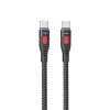Καλώδιο Remax RC-187c Lesu Pro Series Braided 100W|Fast Charge Type-C to Type-C 1m Μαύρο
