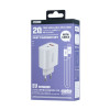 Φορτιστής REMAX Fast Charger RP-U120 20W με USB-A+USB-C με Καλώδιο Lightning 1m Λευκό