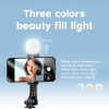 REMAX P60 Selfie Stick με Ενσωματωμένο Φως και Bluetooth Remote Controller Μαύρο