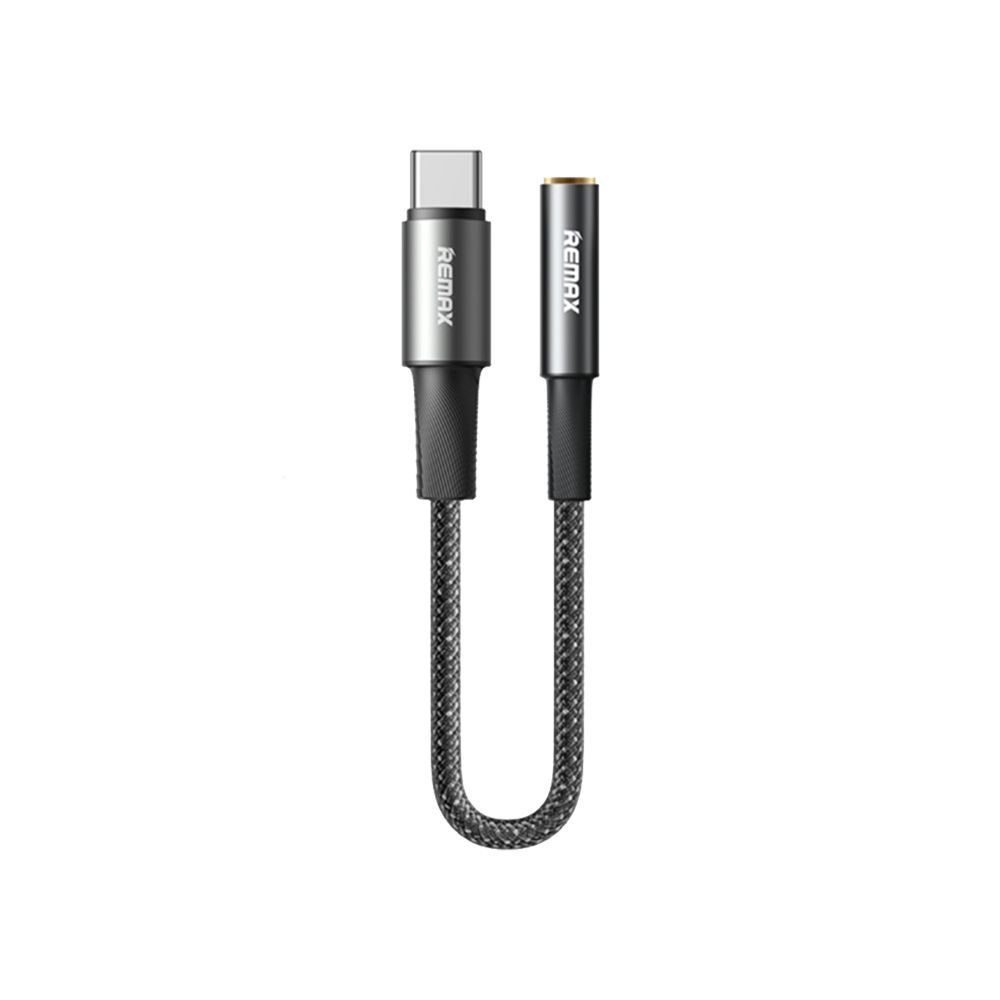 REMAX Velocity CB08 Μετατροπέας Type-C σε 3.5mm Jack Female 0.12M Μαύρο