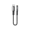 REMAX Velocity CB08 Μετατροπέας Type-C σε 3.5mm Jack Female 0.12M Μαύρο