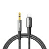 Remax CB08 Καλώδιο AUX 3.5mm Male - Lightning Male 1.2m Μαύρο